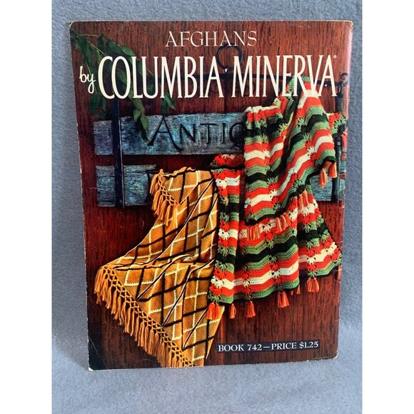 Vintage Afghans Book By Columbia-Minerva Book 742 - Picture 2 of 2